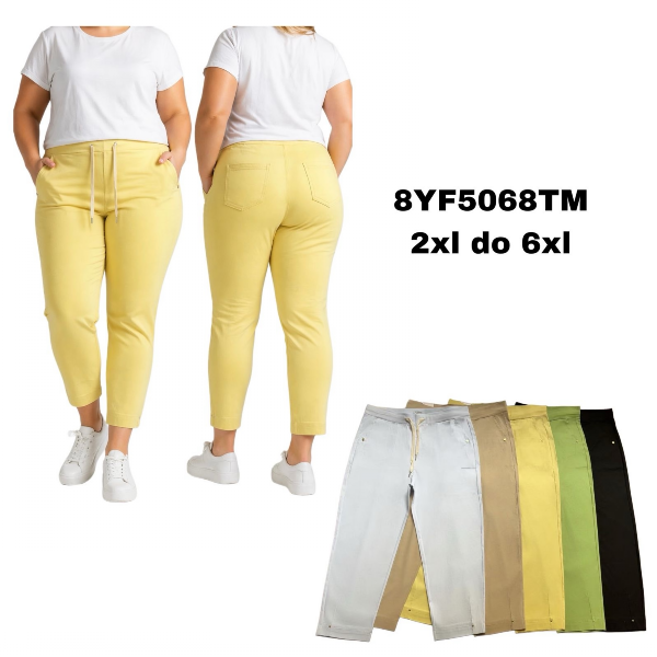 Spodnie damskie 7/8 Roz 2XL-6XL, Mix Kolor Paczka 10 szt